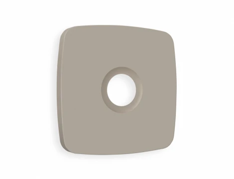 Лицевая панель Ambrella Volt OMEGA (Серо-бежевый матовый) для TV розетки QUANT OP3730