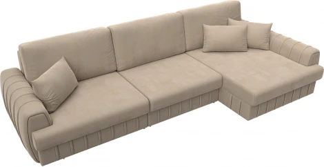 Диван угловой Лига-057 НПБ Лонг угол правый Лига Диванов (Велюр) арт.129297