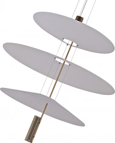 Подвесной светильник Kink Light Гида 08403-50+68+50,20(01) бронза Led 3*3W (220V, на тросе, круглые, летающая тарелка)