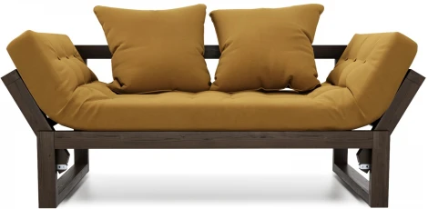 Кушетка Arsko Амбер венге горчичный велюр