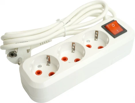 Удлинитель 3-х местный 3 метра с заземлением Stekker Home 49354