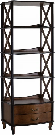 Этажерка Джульетта-4 широкая орех Л Mebelik арт.008614