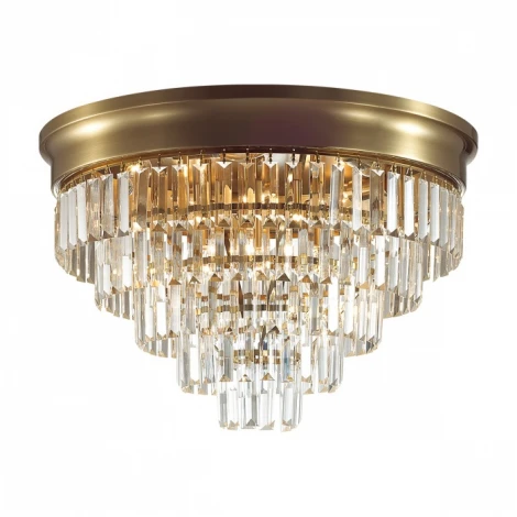 Потолочная люстра Lumion Zaha 5257/8C латунь/хрусталь металл/прозрачный Е14 8*40W 220V (круглые)