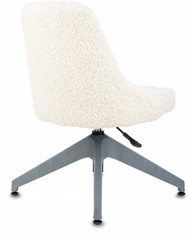 Кресло Бюрократ CH-340GLZ молочный экомех крестов.4-луч. пластик пластик серый