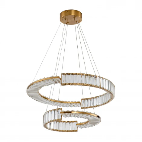 Подвесной светильник ярусный Zortes Moi ZRS.1201.02 (LED, 220V, хрусталь, пульт управления, на тросе, IP21)