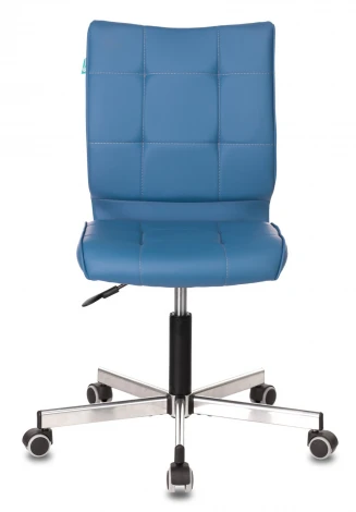 Кресло Бюрократ CH-330M синий Orion-03 эко.кожа крестовина металл хром