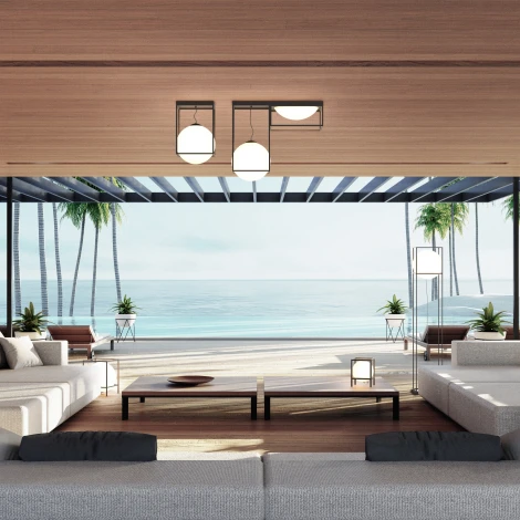 Интерьерная настольная лампа Mantra Desigual 7610 (220V, шар, куб)