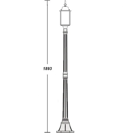 Наземный фонарь Oasis Light Dublin 64708