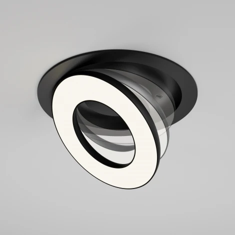 Встраиваемый светильник Maytoni Vector DL102-12W4K-B (LED, 220V, круглые)