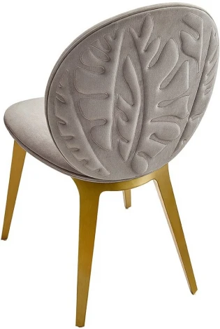 Стул ESF CAVA GY8029 бежевый/нерж.сталь/Ткань,Нержавеющая сталь