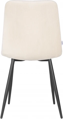 Стул обеденный DOBRIN CHILLY ROMBO (Бежевый Simple 44, основание черный) 006 ROMBO, цвет сиденья бежевый основания черый