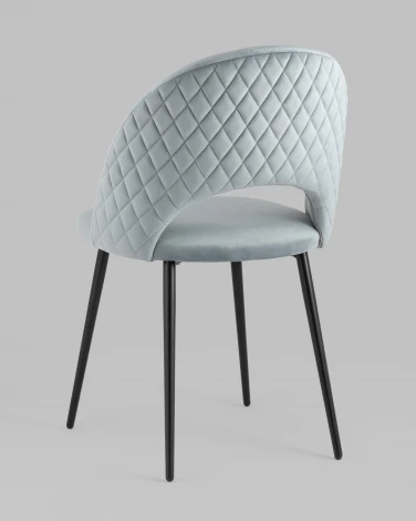 Стул Stool Group Меган NEW велюр с ромбами серый УТ000035475