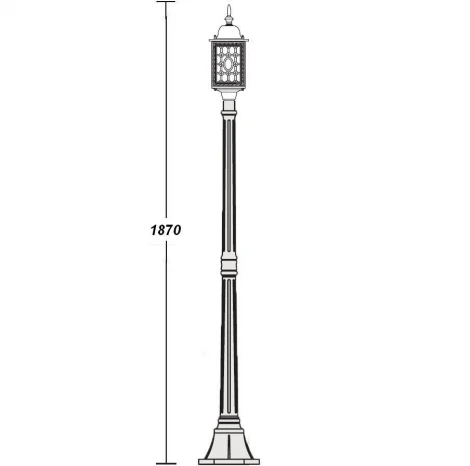Наземный фонарь Oasis Light 64808S Bl