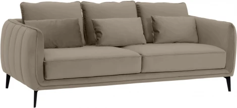 Диван Amsterdam трехместный ОГОГО (арт.583331), (Ткань/Бежевый)