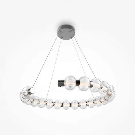 Подвесной светильник Amulet MOD555PL-L26CH4K (LED, 220V, на тросе, шарики, кольцо, бусы)