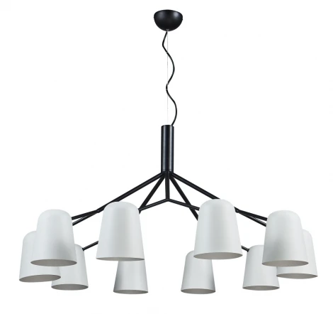 Подвесная люстра Crystal Lux ENRIQUE SP10 BLACK/WHITE