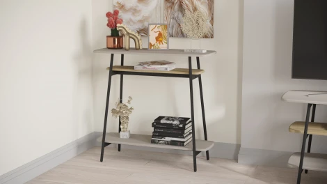 Консоль Калифорния Юкон Капучино/дуб сонома 6458709602