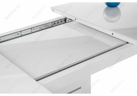 Стол на тумбе Woodville Кейтлин белый 462087