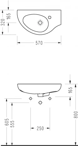 Раковина Serel Friendly 6741