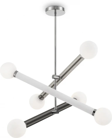 Потолочная люстра на штанге Freya Cross FR5381PL-06CH (220V, шарики)