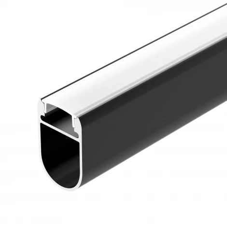 Профиль WARDROBE-1930-2000 ANOD BLACK (Arlight, Алюминий) 054943