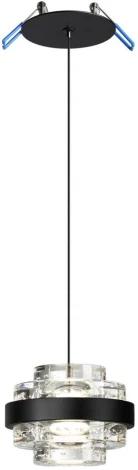 Подвесной светильник каскадный Odeon Light Klot 5031/6L черный/металл/акрил LED 6W 4000K 432лм (220V, на проводе)