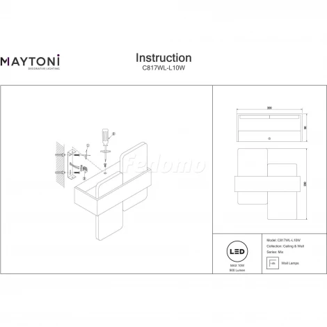 Настенный светильник Maytoni Mix C817WL-L10W