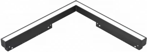 Трековый магнитный светильник угловой 48V iLedex Vision48/22 SMART 4822-013-L320-16W-110DG-BK (Умный дом, Алиса)