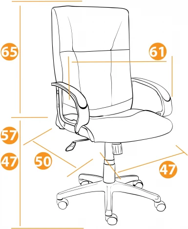 Кресло DAVOS кож/зам, коричневый, 2 TONE Tetchair 10205