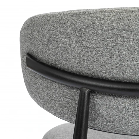 Стул обеденный Belsay/Белси велюр/металл, светло-серый/черный, 46х53х79см (Комплект из 4 шт.) Tetchair 25681