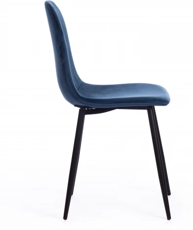 Стул BREEZE (mod. 4724) / 2 шт. в упаковке Tetchair (Вельвет,Металл/Синий) арт.24463