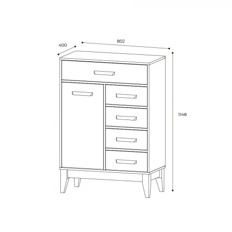 Комод БТС КМ-13 Скандика
