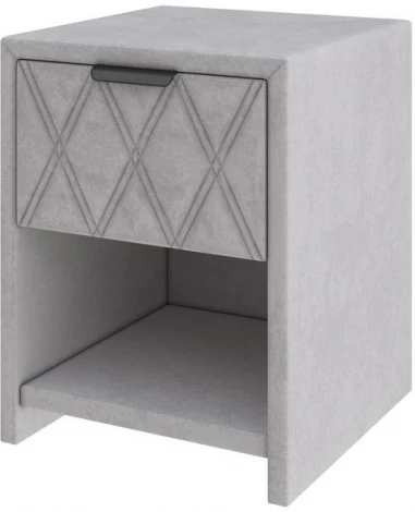 PROxSON Тумба Side (Ткань: Велюр Teddy Стальной) 44x45