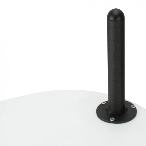 Стол журнальный МеталлАрт М036 белый мрамор/черный Mebelik 009501