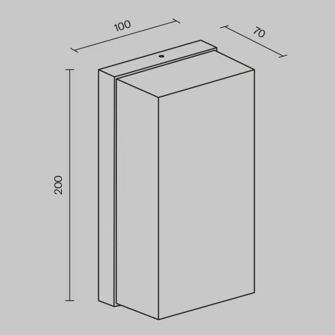 Настенный уличный светильник Maytoni Badd O454WL-L10GF3K (LED, 220V, IP54)