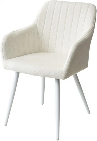 Стул M-City BRANDY WZ2042-01 молочный/ белый каркас