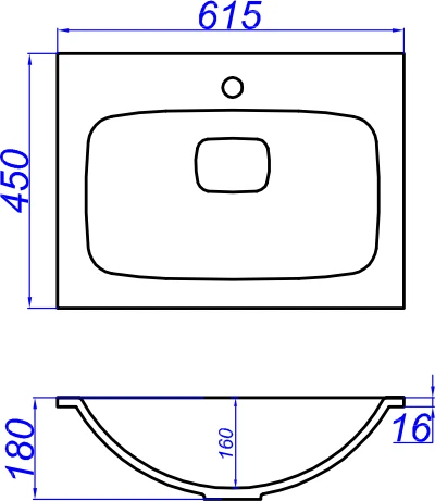 Мебельная раковина Aqwella 5 stars Malaga 60 (уценка: скол)