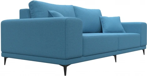 Диван прямой Льюес (Голубой/Рогожка) Лига Диванов арт.123337