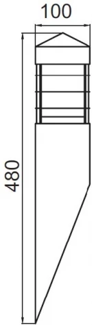 Настенный светильник уличный Oasis Light INOX WOOD 67503 wood (220V, IP44)