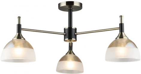 Потолочная люстра на штанге Wedo Light Olis WD3617/3C-AB-BK-WT