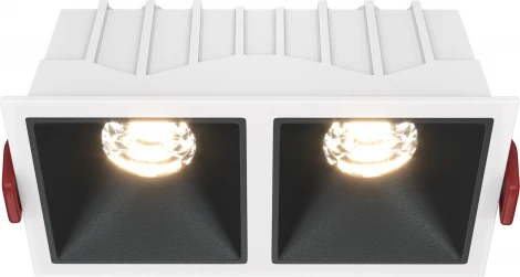 Встраиваемый светильник Alfa LED 3000K 2x10Вт 36° Maytoni Technical DL043-02-10W3K-SQ-WB (220V)