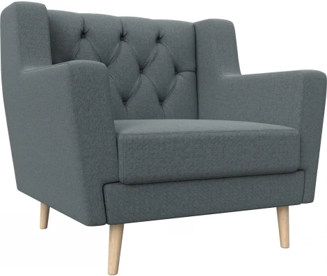 Кресло Брайтон Люкс (Серый/Рогожка) Лига Диванов арт.125039