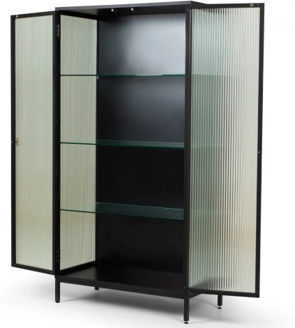 Витрина большая ОГОГО The One (ЛДСП,Металл,Стекло/Черный)