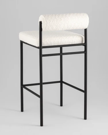 Стул полубарный Stool Group Балла букле молочный УТ000041907