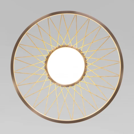 Потолочный светильник круглый Eurosvet Cesta 40018/1 LED коричневый (220V, круглые)