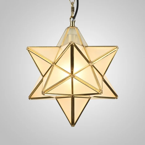 Подвесной светильник Star Frosted Glass Imperiumloft 40,1574 (73573-22) (220V, на цепи, звезды)