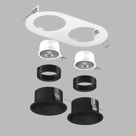 Встраиваемый светильник под LED модуль/ламп МR16 Lightstar Domino D6560707BMOD (220V)