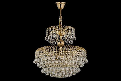 Подвесная люстра Arti Lampadari Pompei E 1.5.40.100 G (220V, хрусталь, на цепи)