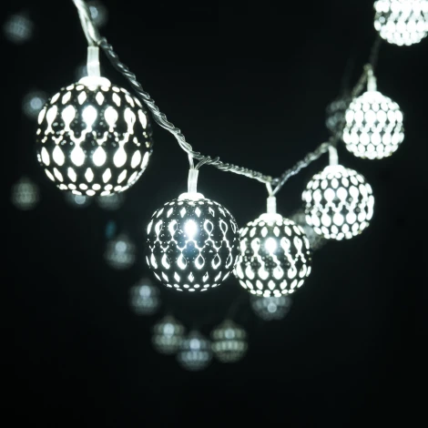 Гирлянда Eurosvet 400-003 хром перламутровый с эффектом мерцания