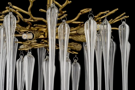 Потолочная люстра на штанге Dio D`arte Tavenna Antigue Tavenna H 1.3.46.101 A (220V, хрусталь)